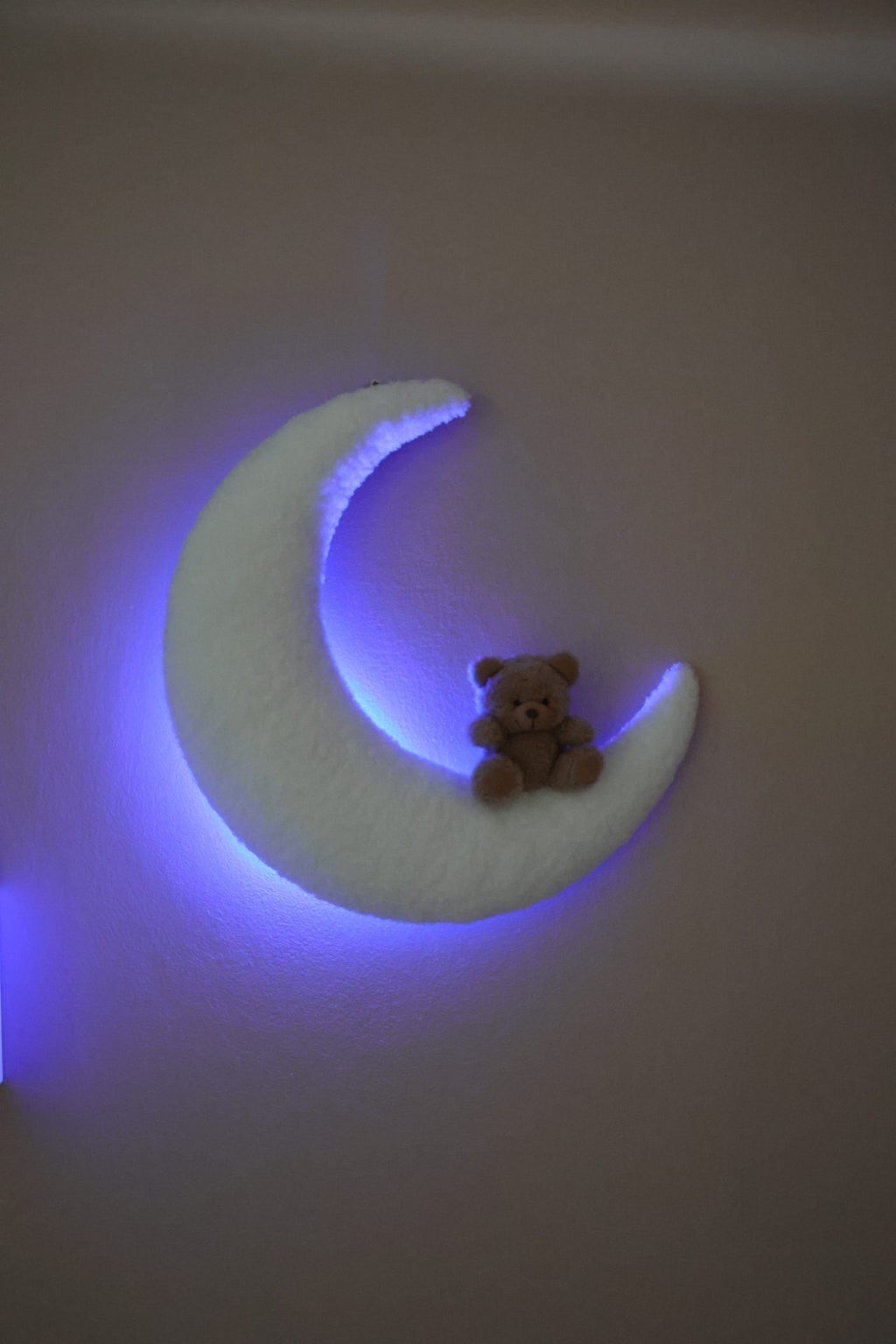 Handmade Moon & Teddy Bouclé wall lamp
