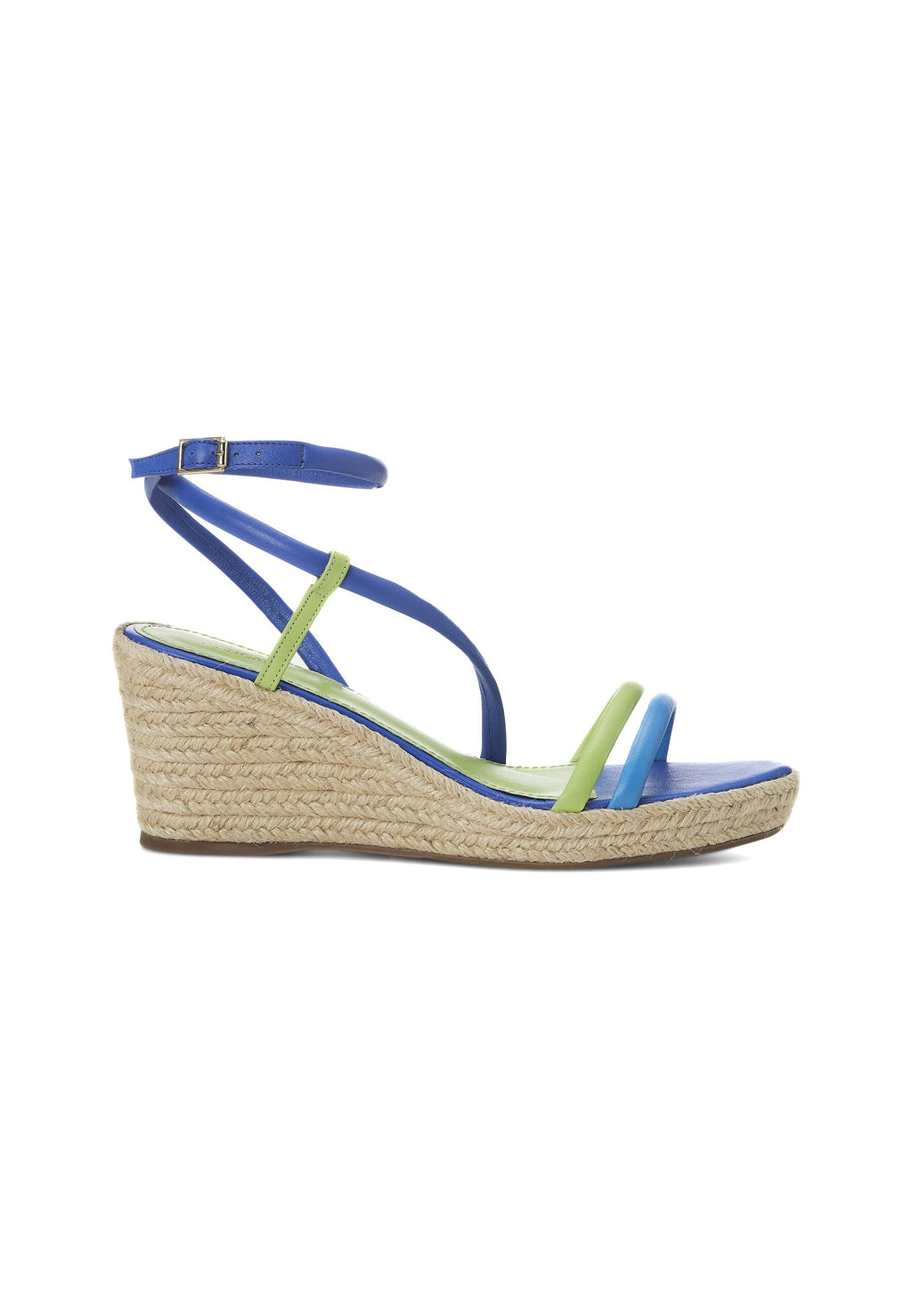 White Leather Espadrille Wedges Romã – Women’s Jute Platform Sandals
