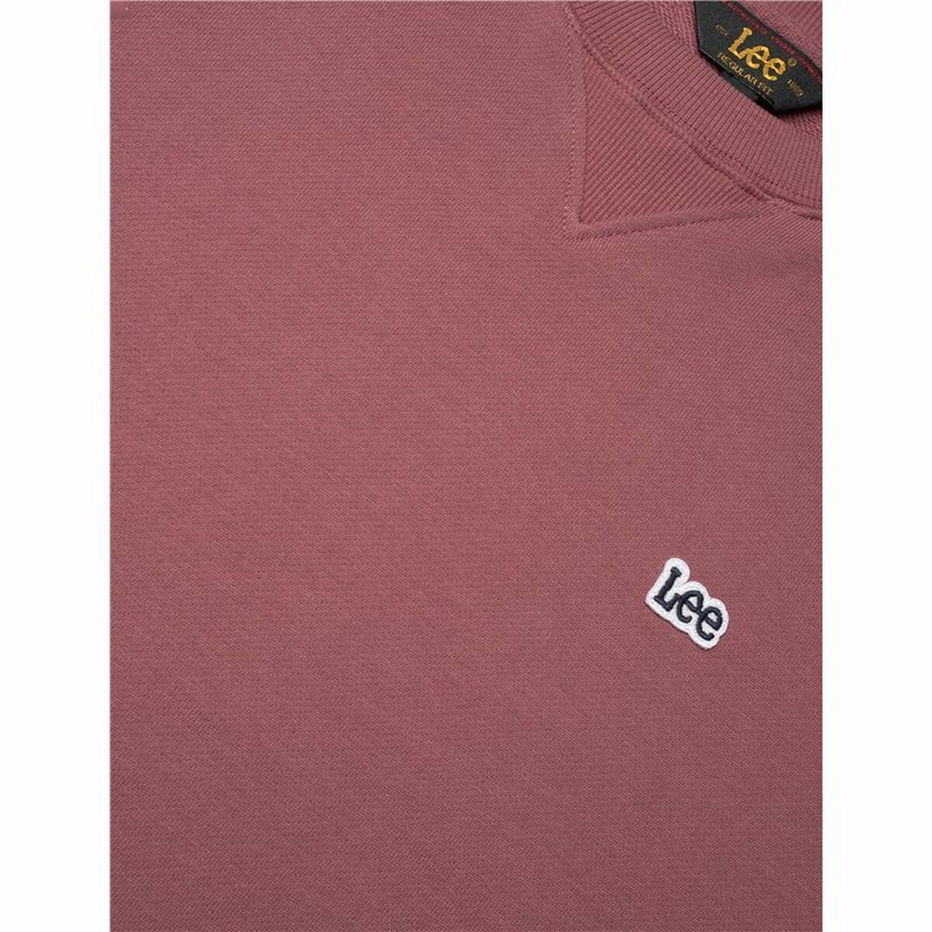 Men’s Sweatshirt without Hood Lee Lee Patch Crew Sws Crimson Red