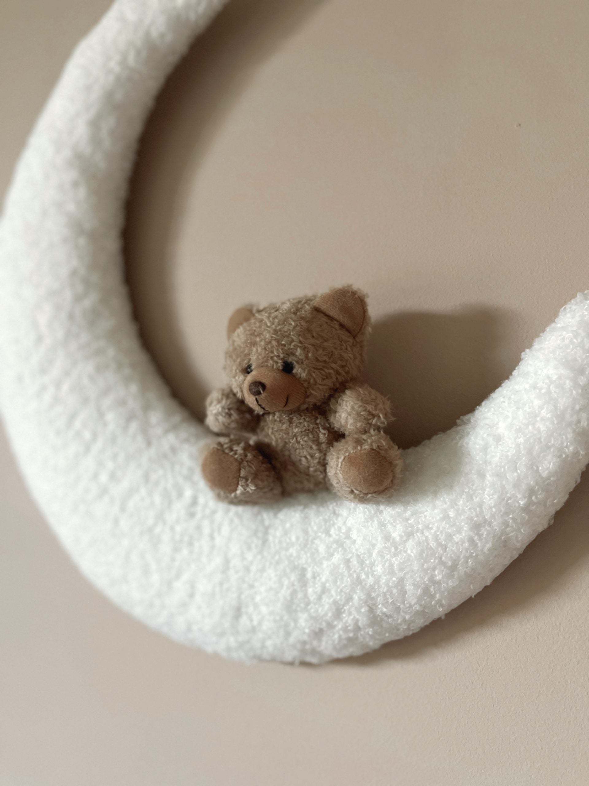 Handmade Moon & Teddy Bouclé wall lamp