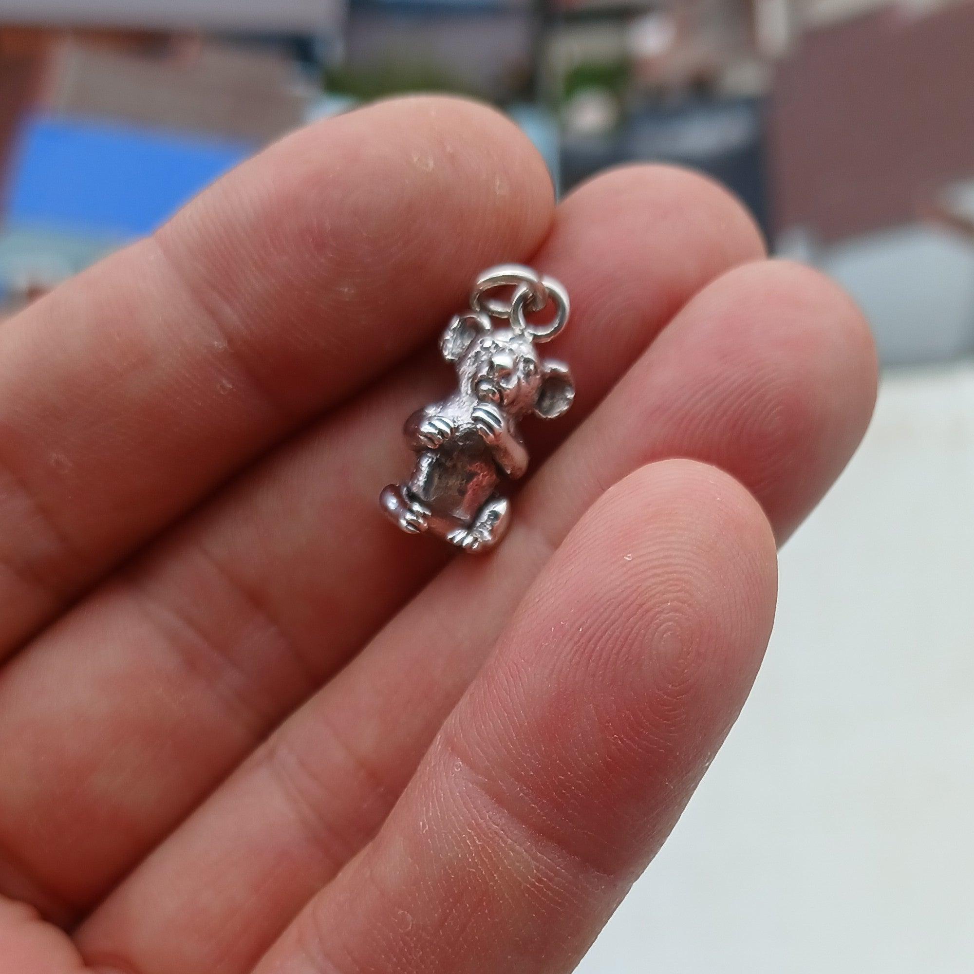 Koala Silver Pendant, Sterling Silver Koala Pendant, Koala Charm, Excellent Details - hallmarked 925