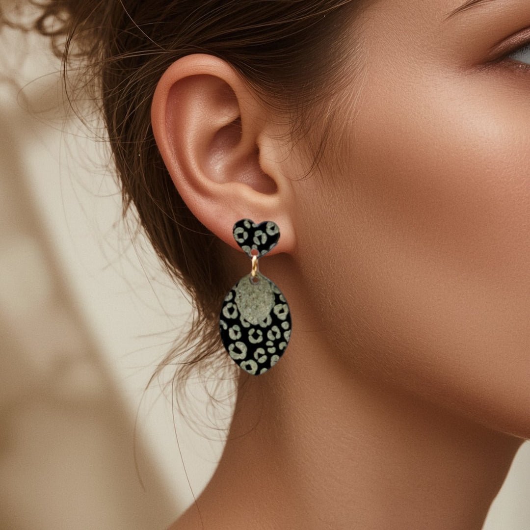 Maya - LEOPARD MIDI Hartje + Druppel Goud