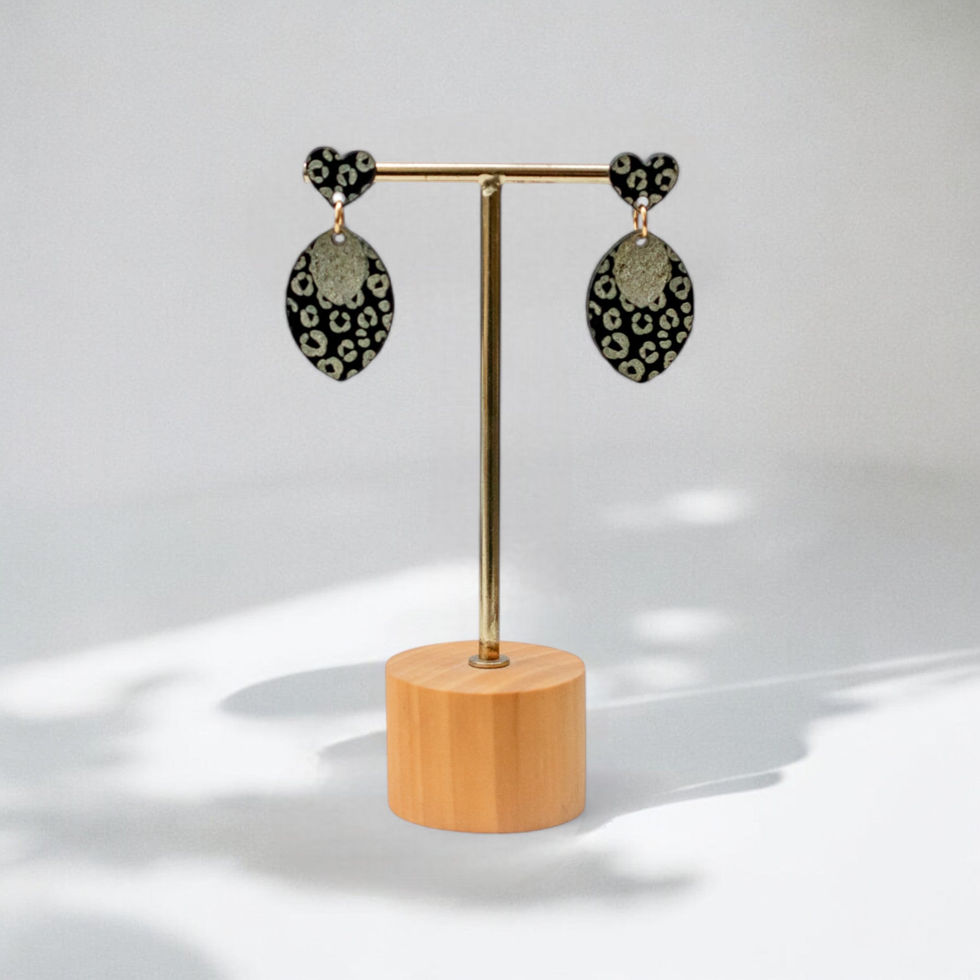 Maya - LEOPARD MIDI Hartje + Druppel Goud